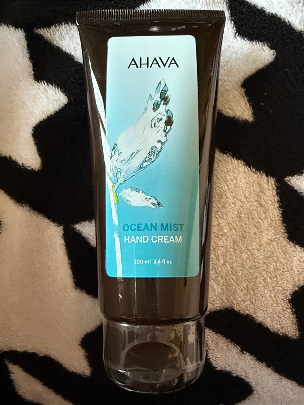 AHAVA Ocean Mist Hand Cream — Brown Tube with Blue Label